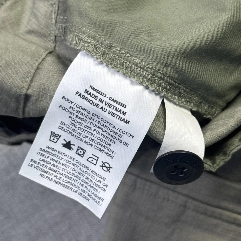 Nike SB Ripstop Skate Cargo Shorts Mens 34 Olive Green Skateboarding 9